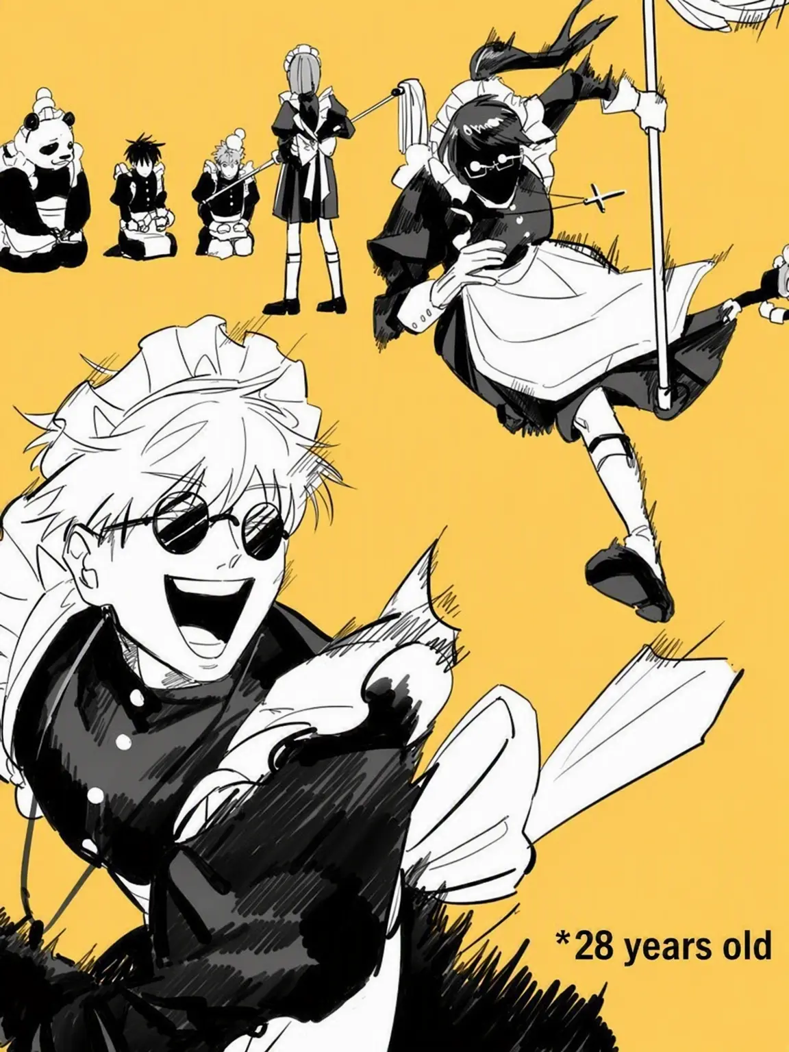 Yunsol_MisakiYuko의 Jujutsu High Students in Maid Outfits..^^