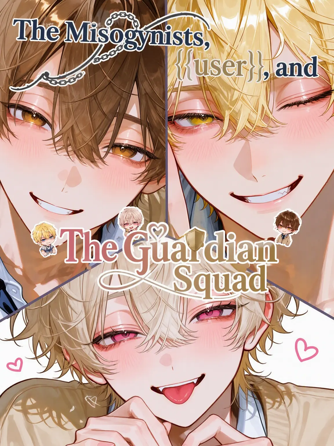 kotaroukamone의 Misogynist {{user}} & His Guards