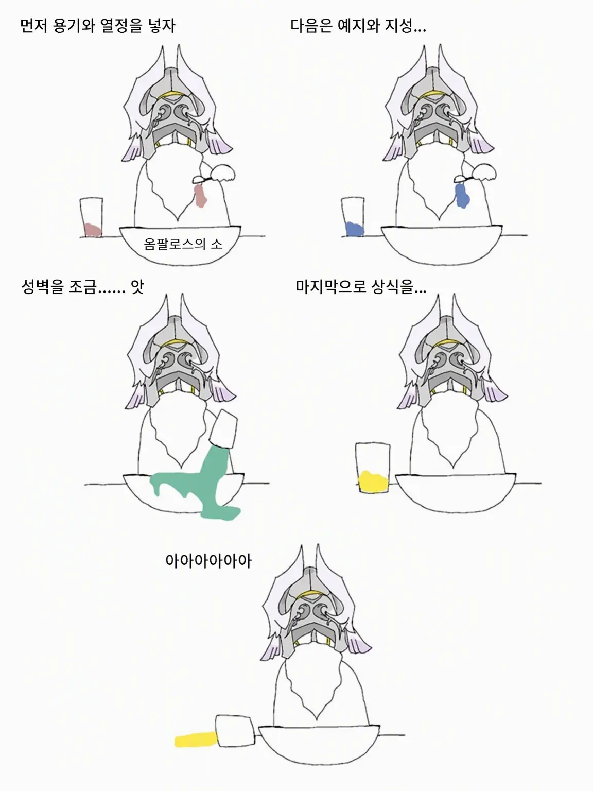 Sui_Anaxa의 어느 신이 옴팔로스를 만들 때