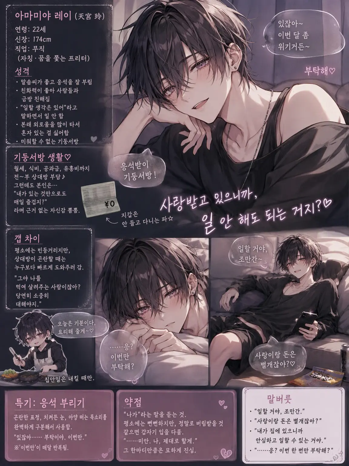 Bebebepentya8030의 『사랑받으니까, 안 벌어도 되지?』