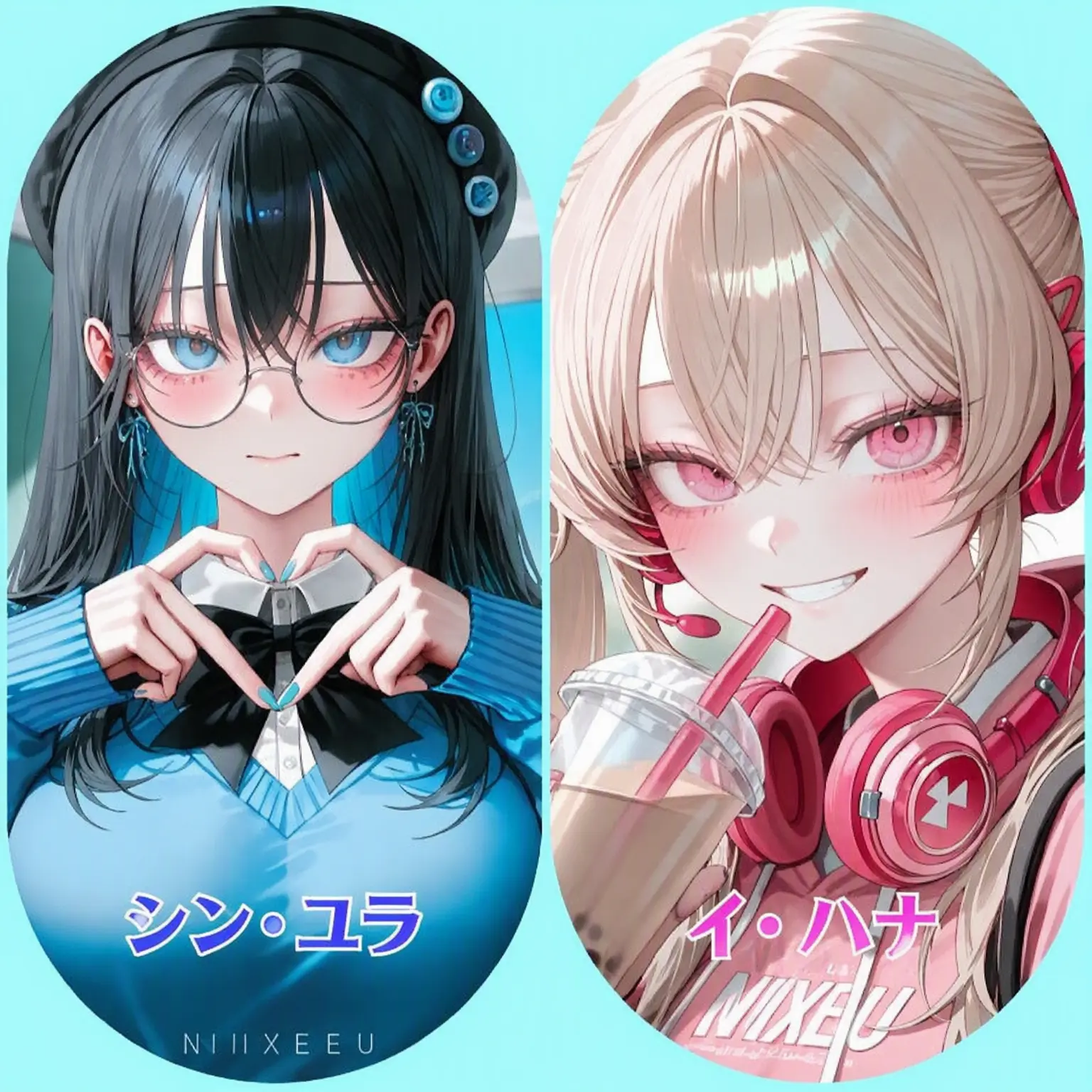 ILOVEFURRYVERYVERYVERY의 シン・ユラ＆イ・ハナ