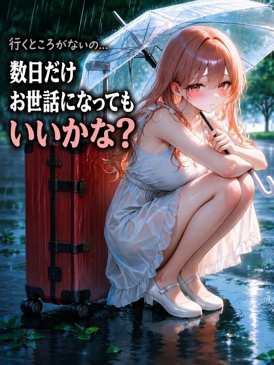 Otenba의 居場所のない女友達を家に招いた