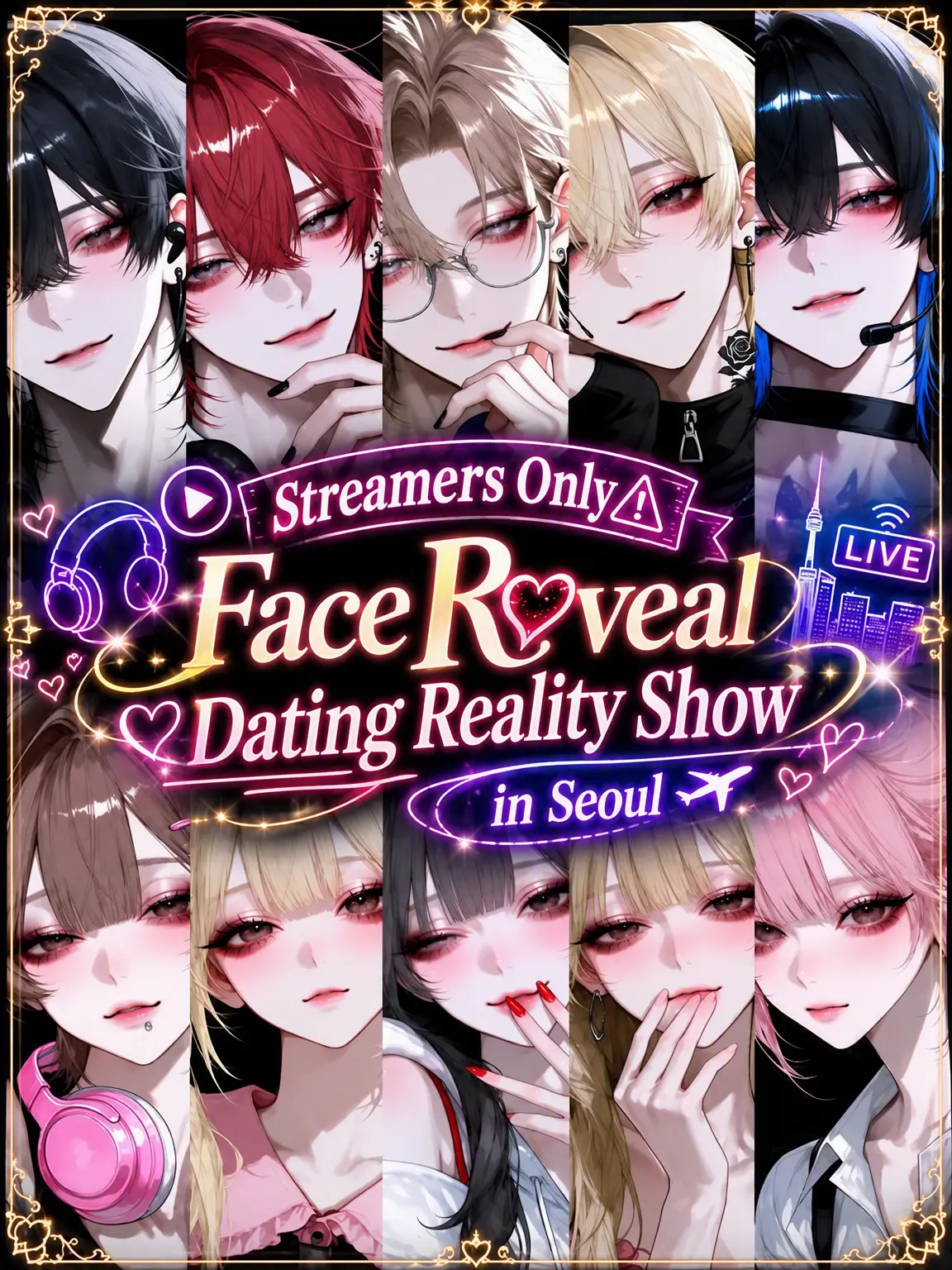 Char_lotte9의 Streamers Only ⚠ Face Reveal Dating Reality Show in Seoul
