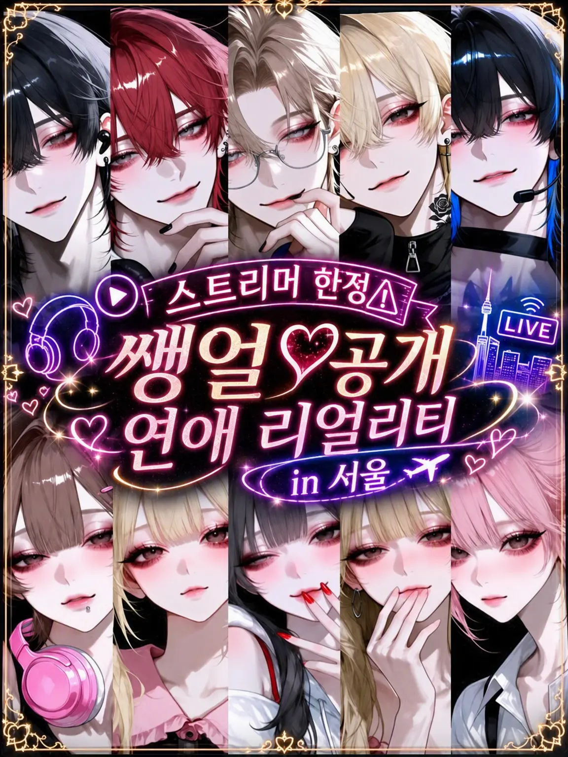 Char_lotte9의 스트리머 한정⚠생얼 공개 연애 리얼리티 in 서울