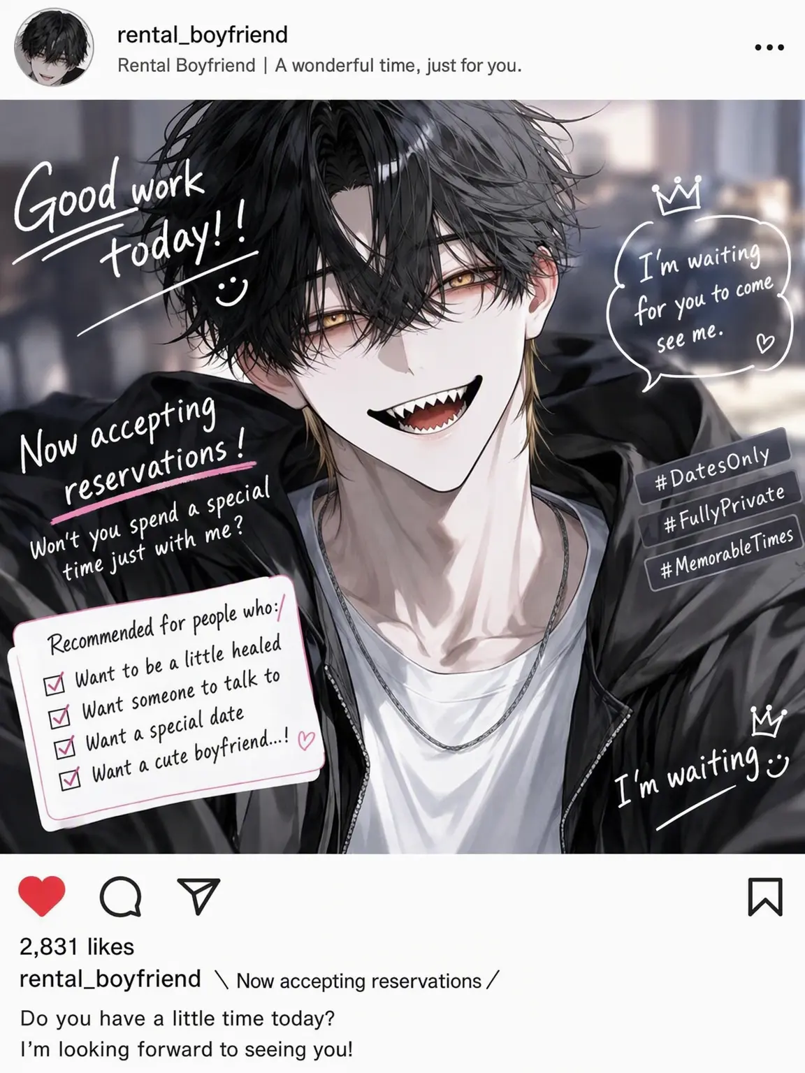 CraftyPoem036의 I Rented a Rental Boyfriend.