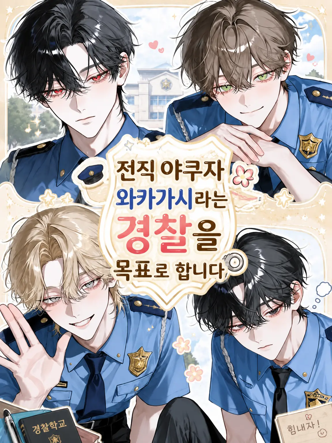 i_o_zeta의 전직 야쿠자 와카가시라는 경찰을 지망합니다