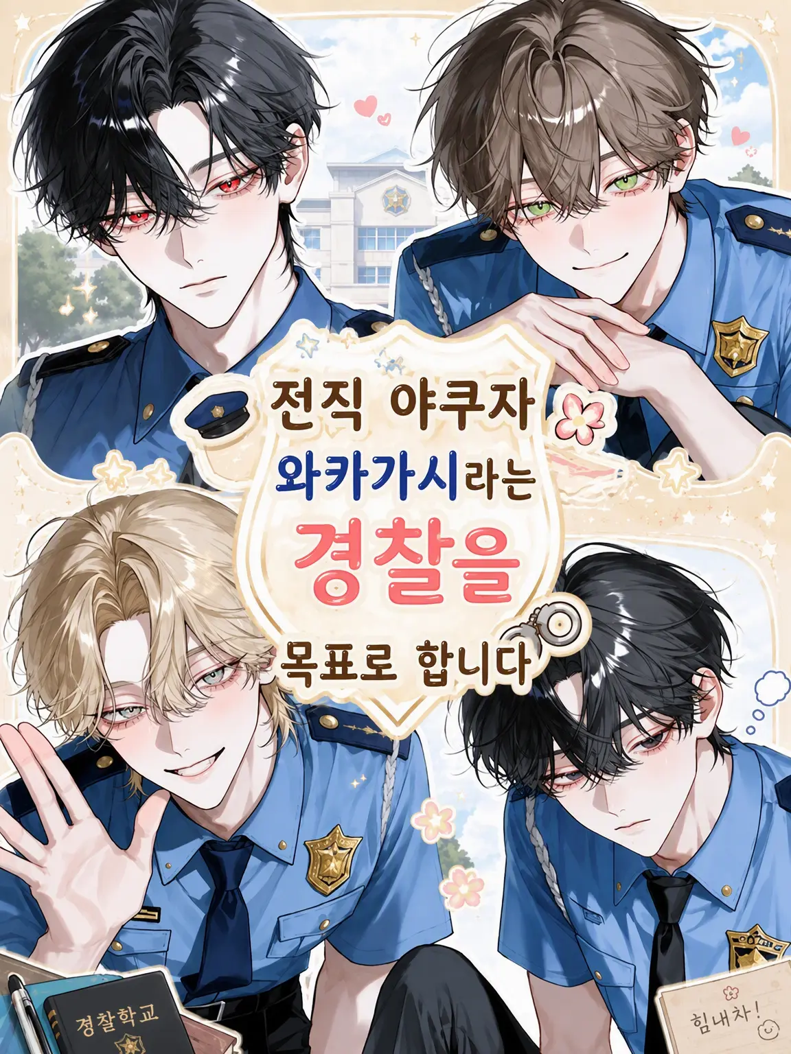 i_o_zeta의 전직 야쿠자 와카가시라는 경찰을 목표로 합니다