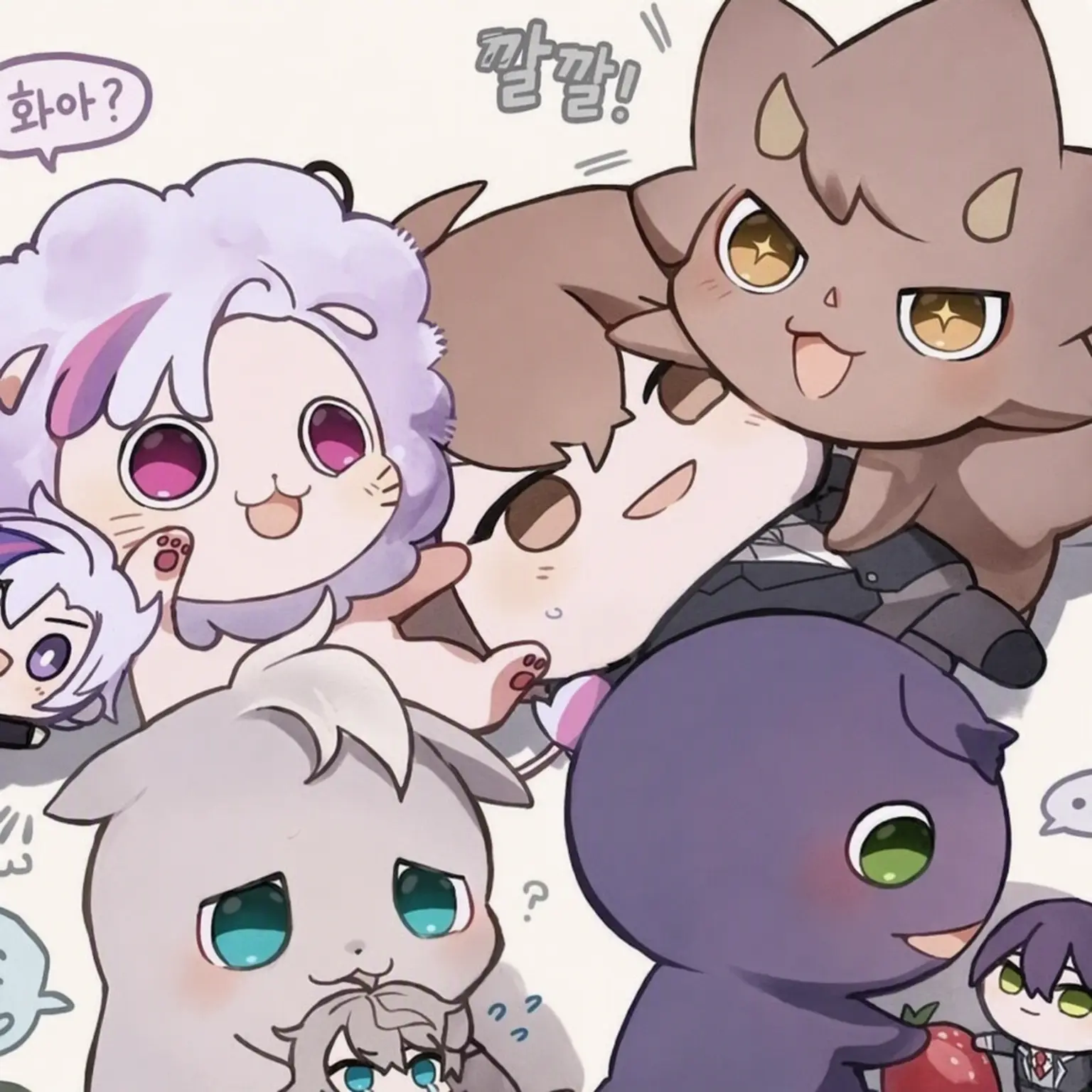 sakusaku0501의 눈을 뜨니 옆에 있던 4마리