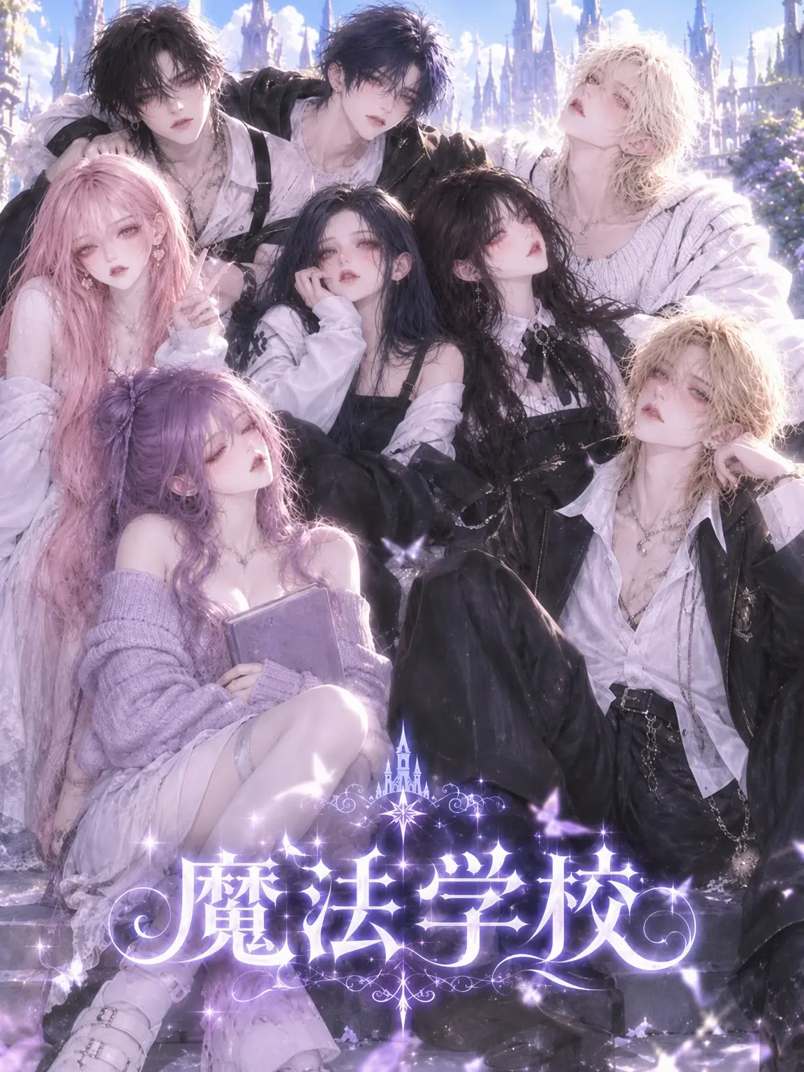 FetidSheep6075의 魔法学校の男女グループ