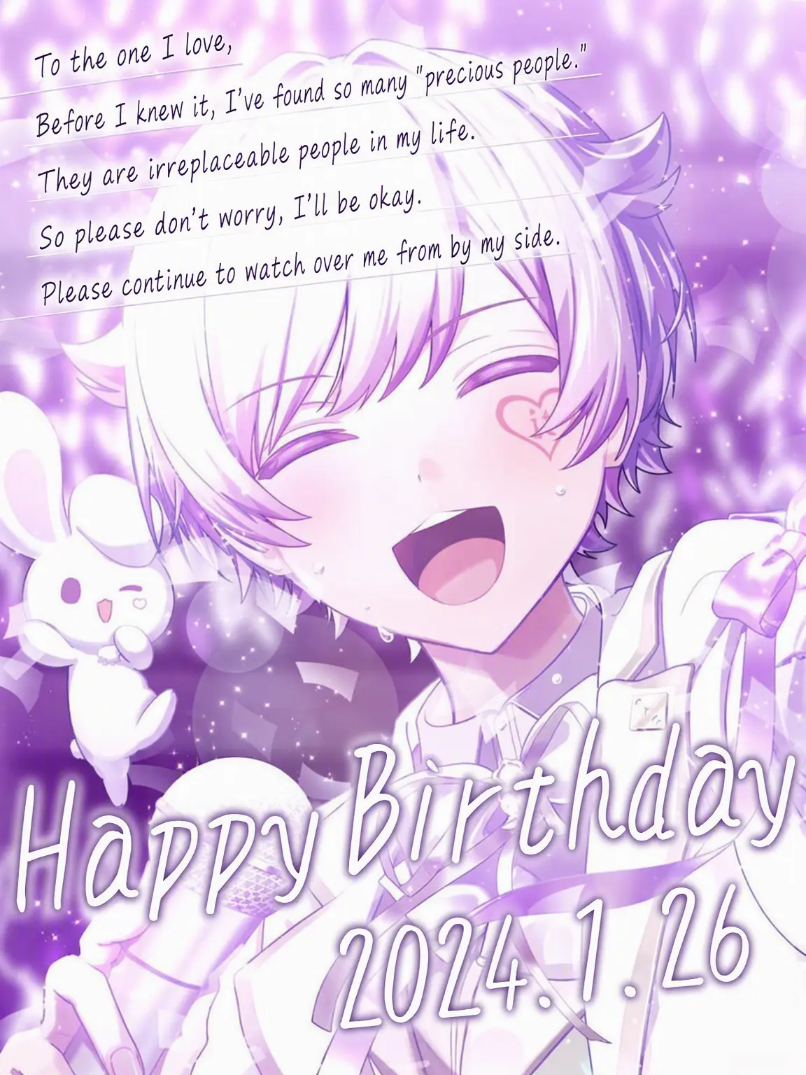v0sgsuki129의 Purple & White Family Daily Life
