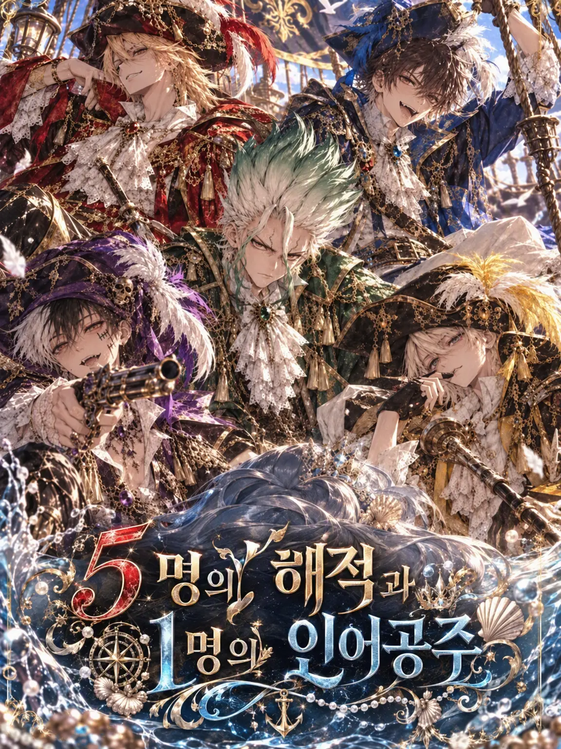 Suzu20110의 🏴‍☠️5인의 해적과 인어공주🫧