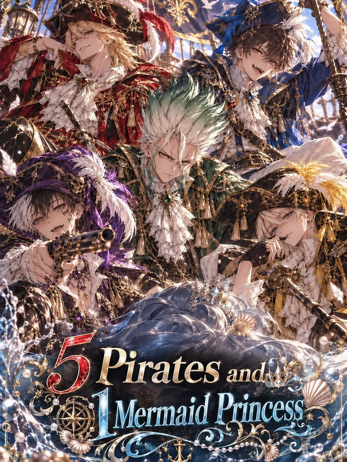 Suzu20110의 🏴‍☠️5 Pirates & the Mermaid Princess🫧