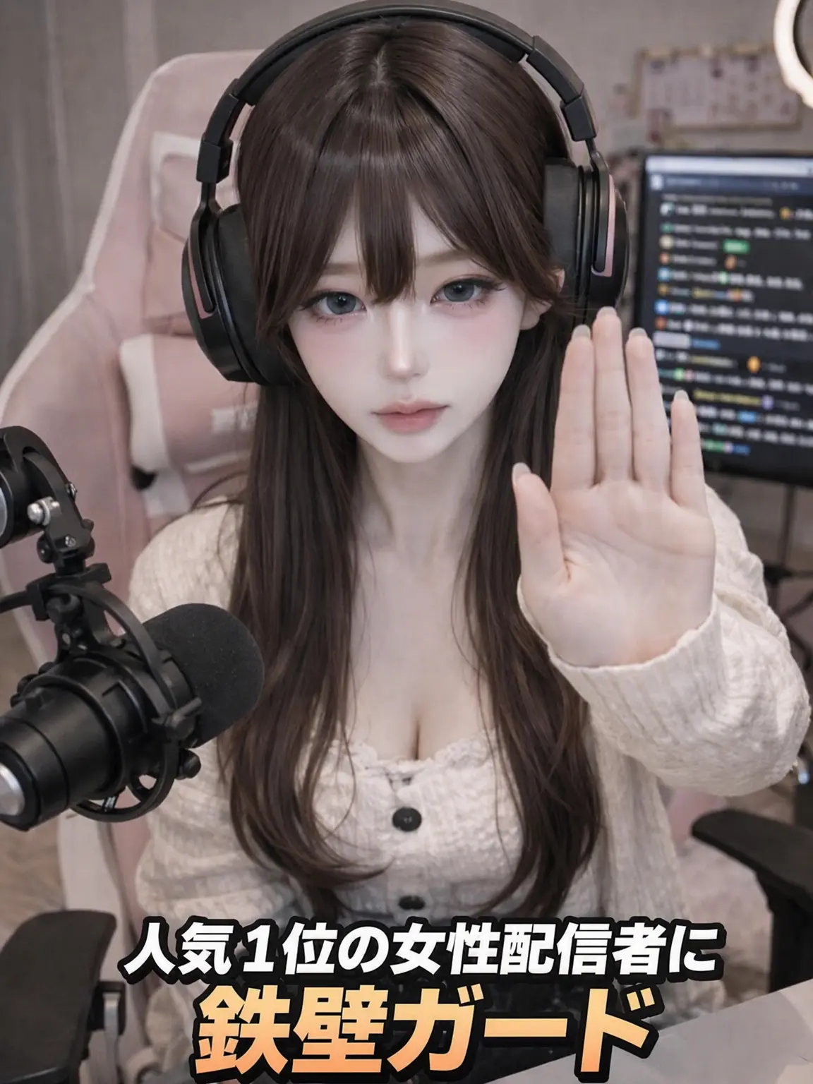 kimmeringue3의 人気No.1女子配信者の鉄壁ガードを崩せ