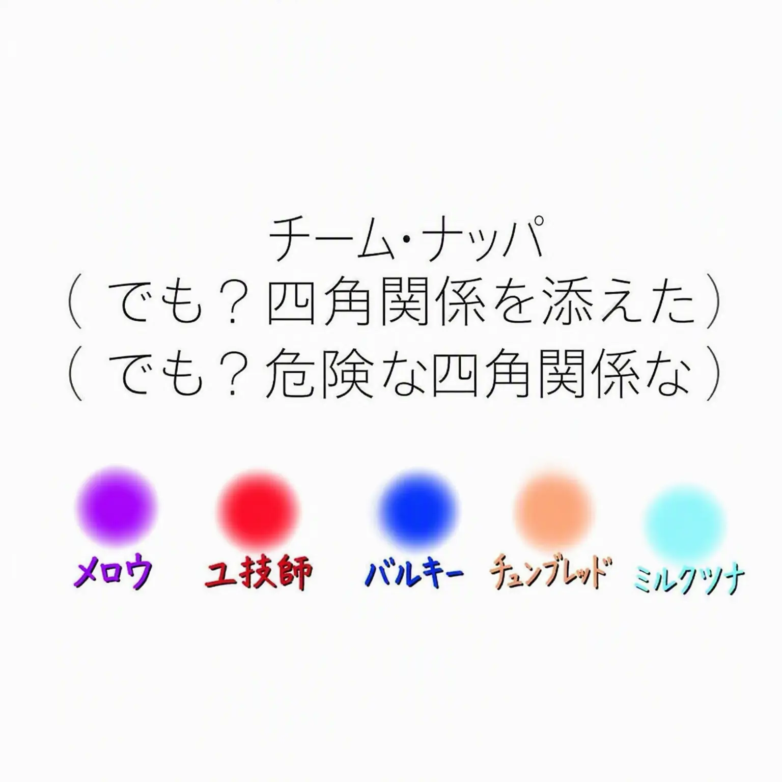 me_cin_nom의 チームナッパ by. 四角関係