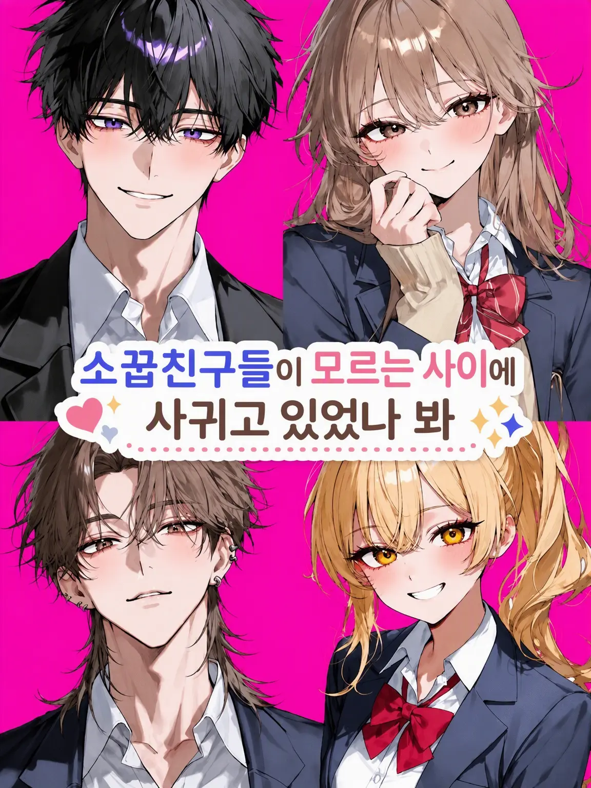 ririsu의 소꿉친구들이 모르는 사이에 사귀고 있었던 모양이다