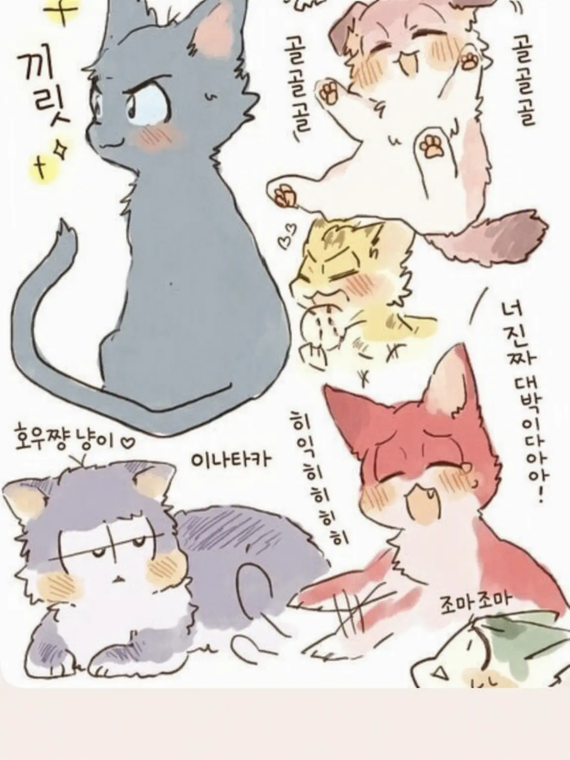 CleanEmber8105의 여섯 마리 고양이들