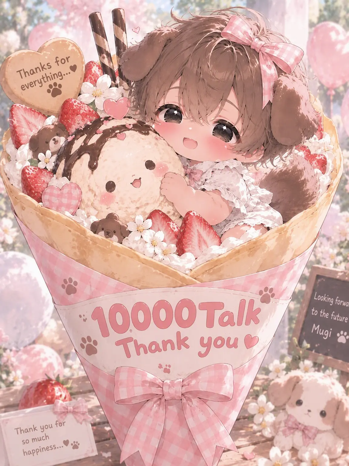 774log의 Mugi the Stray Begging for Food
