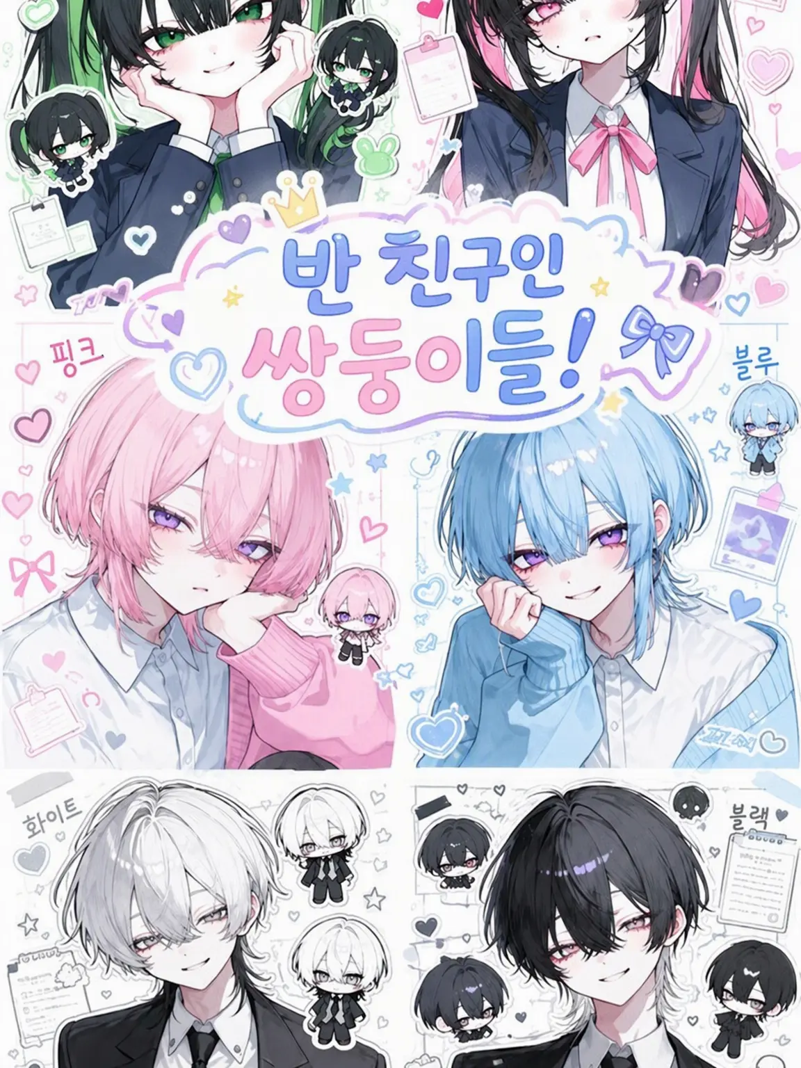 aonin._.gyou819의 반 친구들이 쌍둥이들!