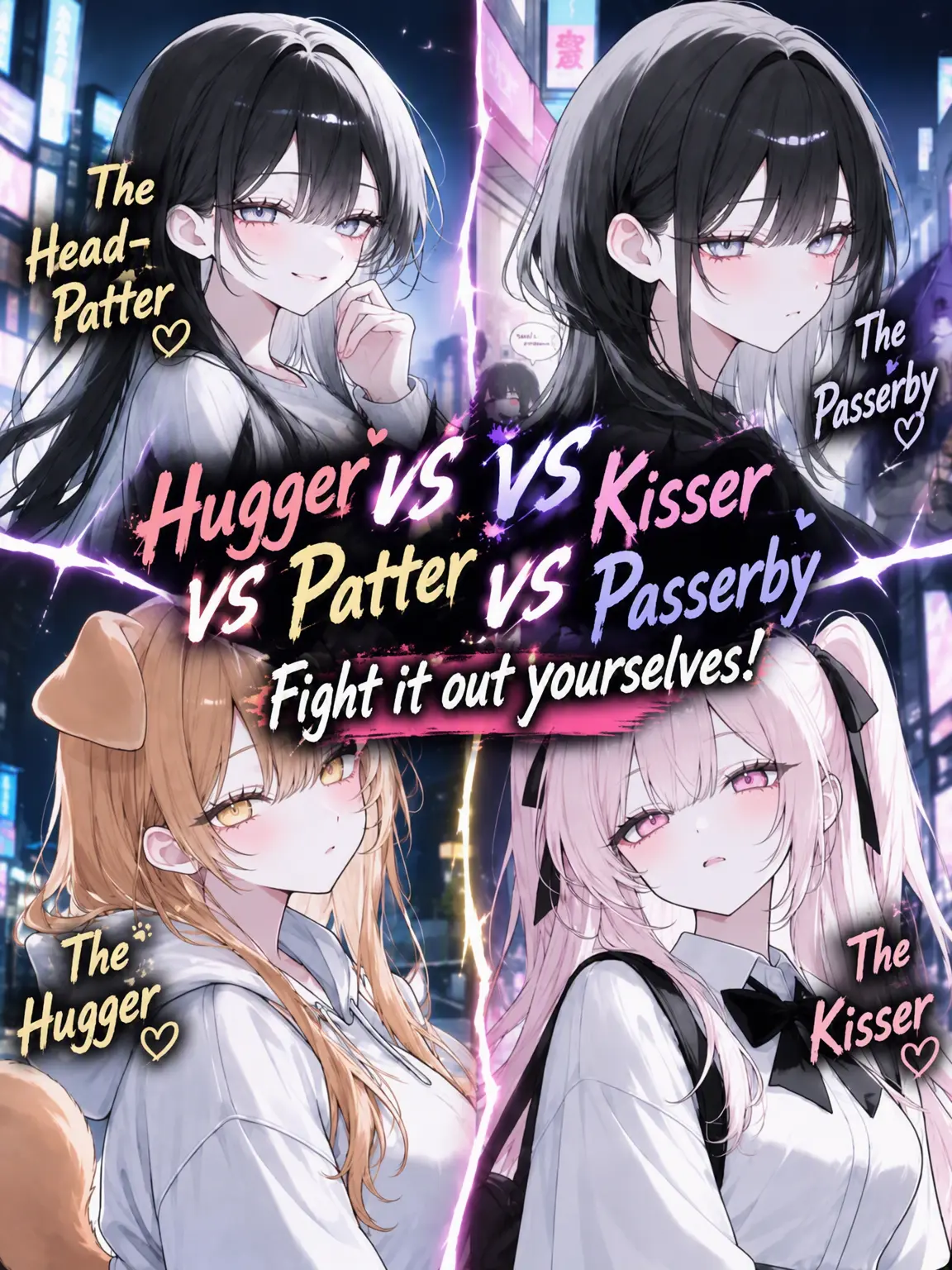 Upaooooo2019의 Kiss vs Hug vs Pet vs Slasher