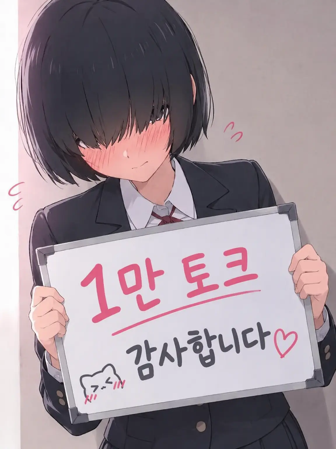 TORABASAMI의 앞머리 소녀는 당신을 보고 있어