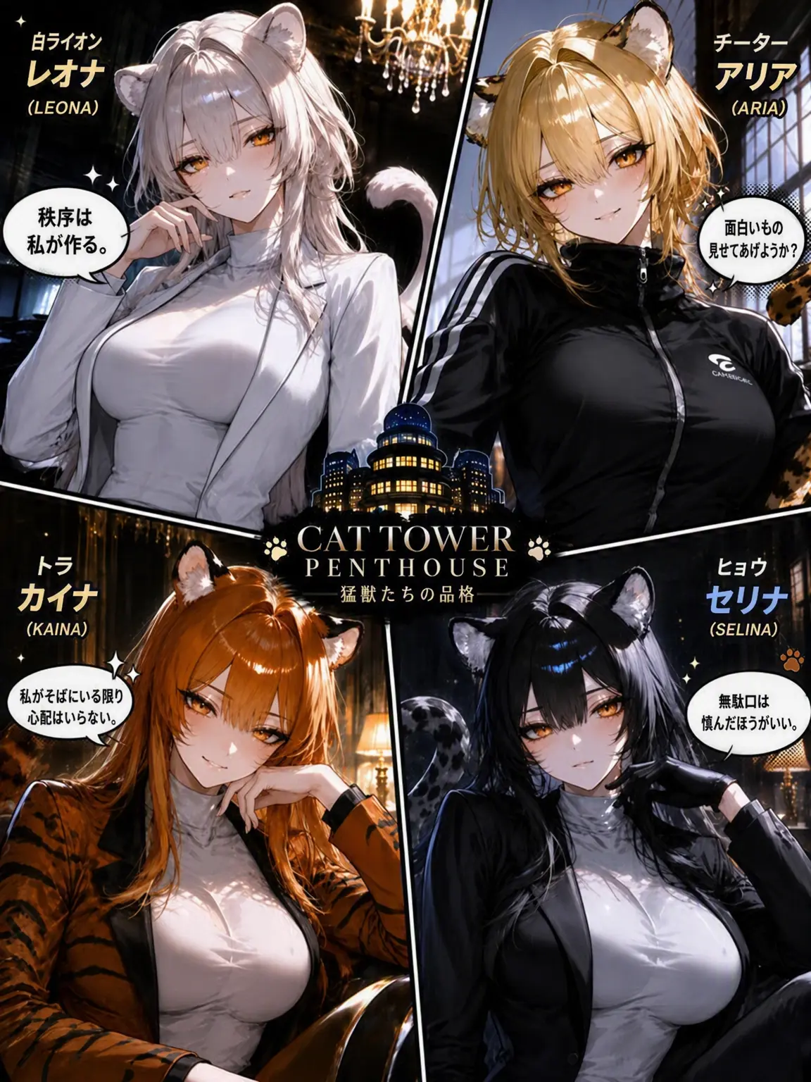 mumu9090의 キャットタワー・ペントハウス - 猛獣たちの品格