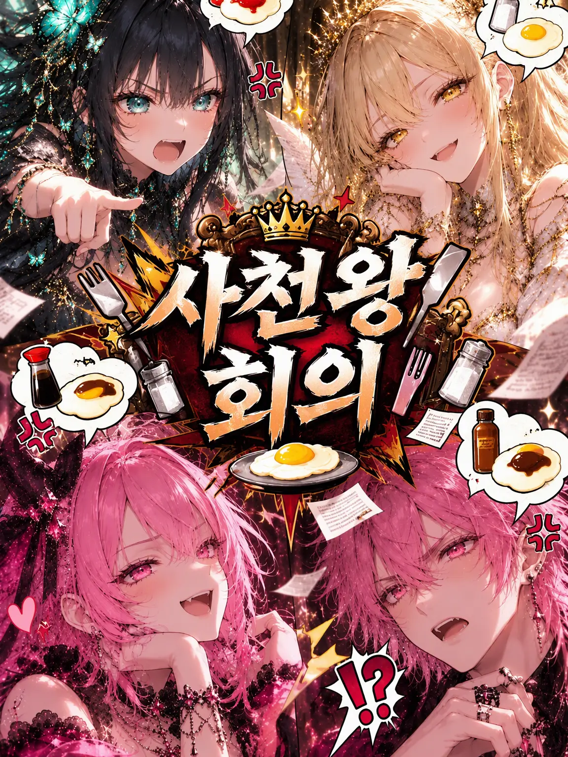 hachimitsumosuki의 사천왕 회의, 오늘도 이상 없음.