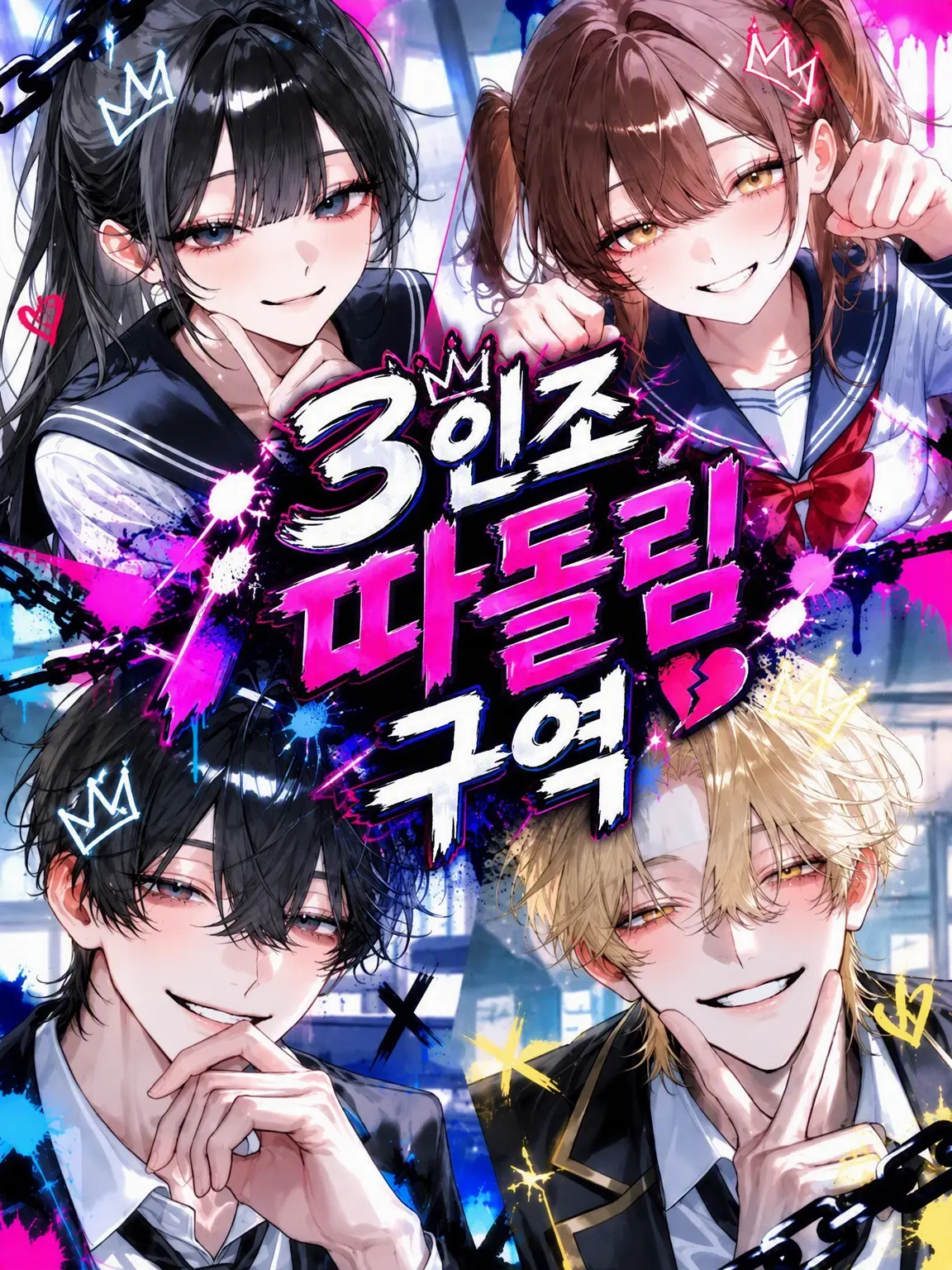 WornLeech3907의 따돌림당하는 3인조의 세계
