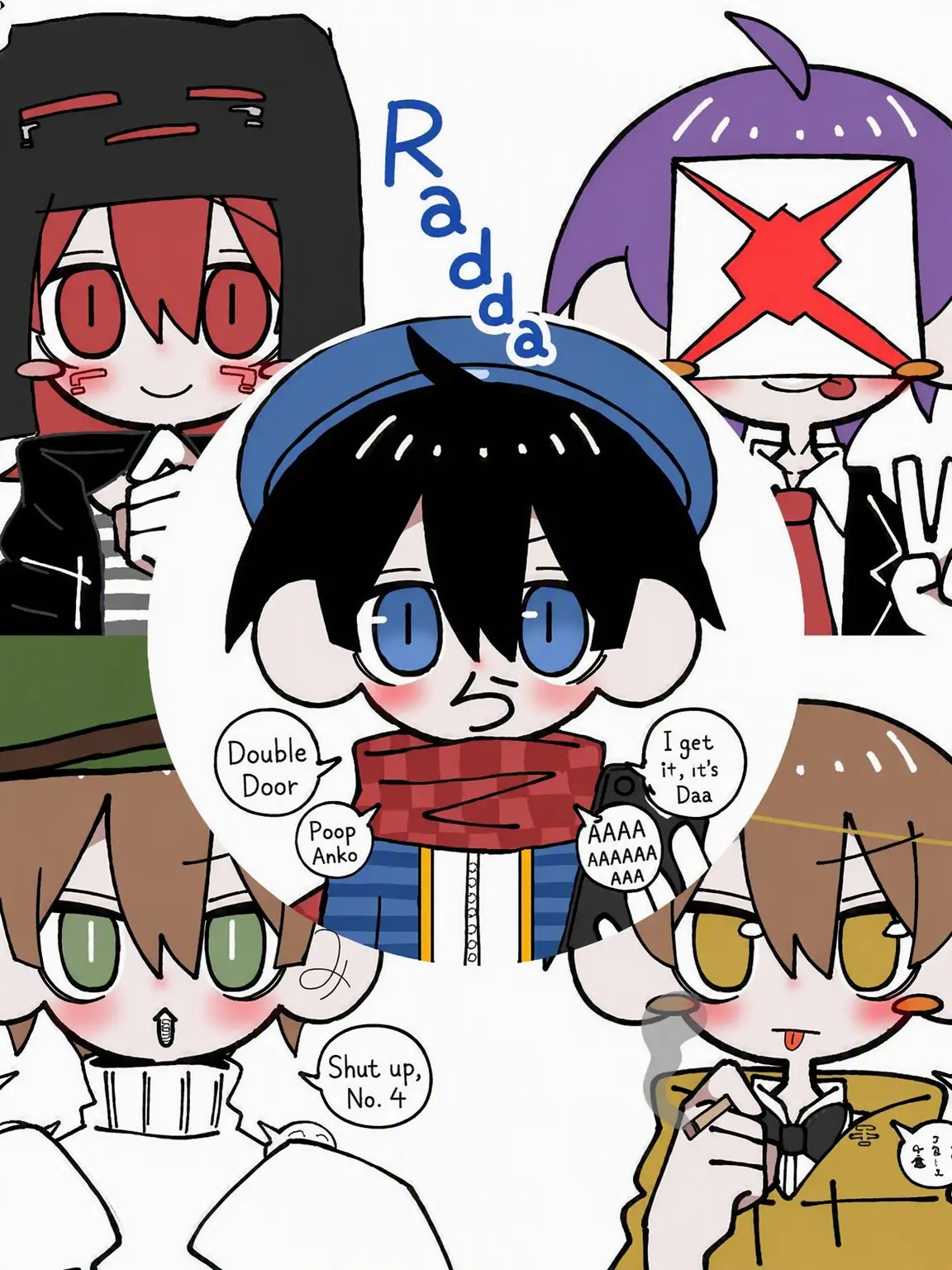 VitalShip0904의 Raduo, Nichijo, Wrwrd, Whitetails Genderbend