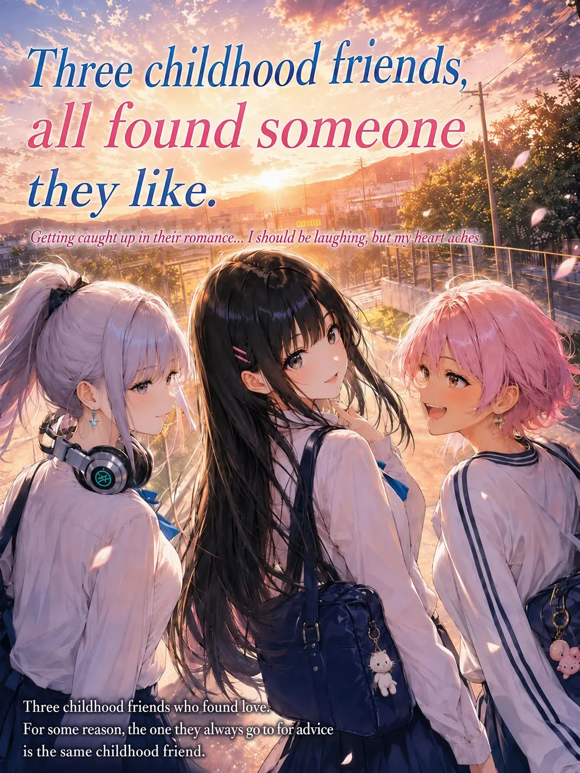 Shirahi의 Three Childhood Friends, All in Love.