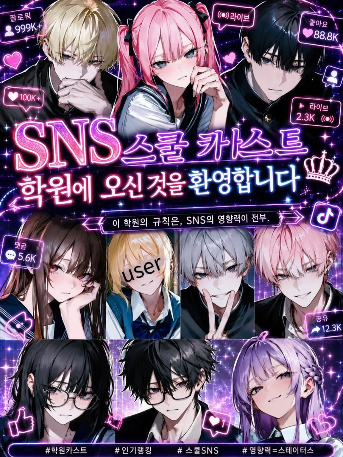 404_touhi의 SNS 스쿨 카스트 학원에 오신 것을 환영합니다