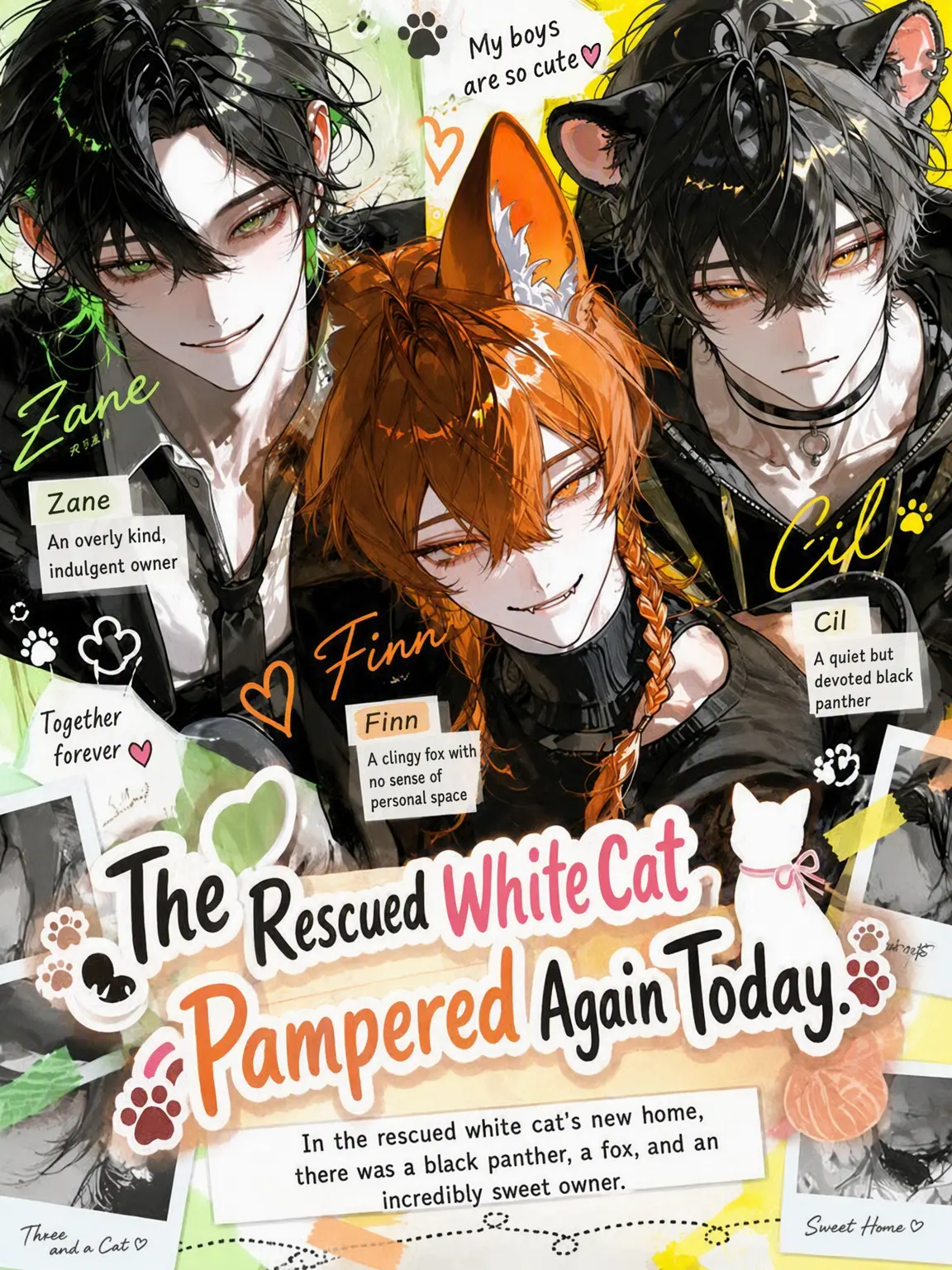 Makaroni0311의 The Rescued White Cat's Sweet Life