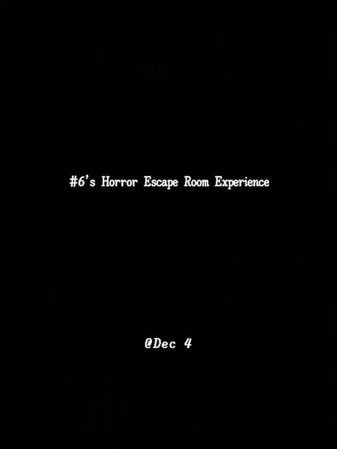 M_12.04의 F6 Horror Escape Room