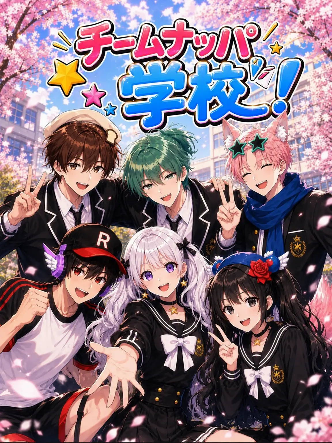 TETOGIRLS의 ナッパ学校+双子姉妹（出典：ダエル）