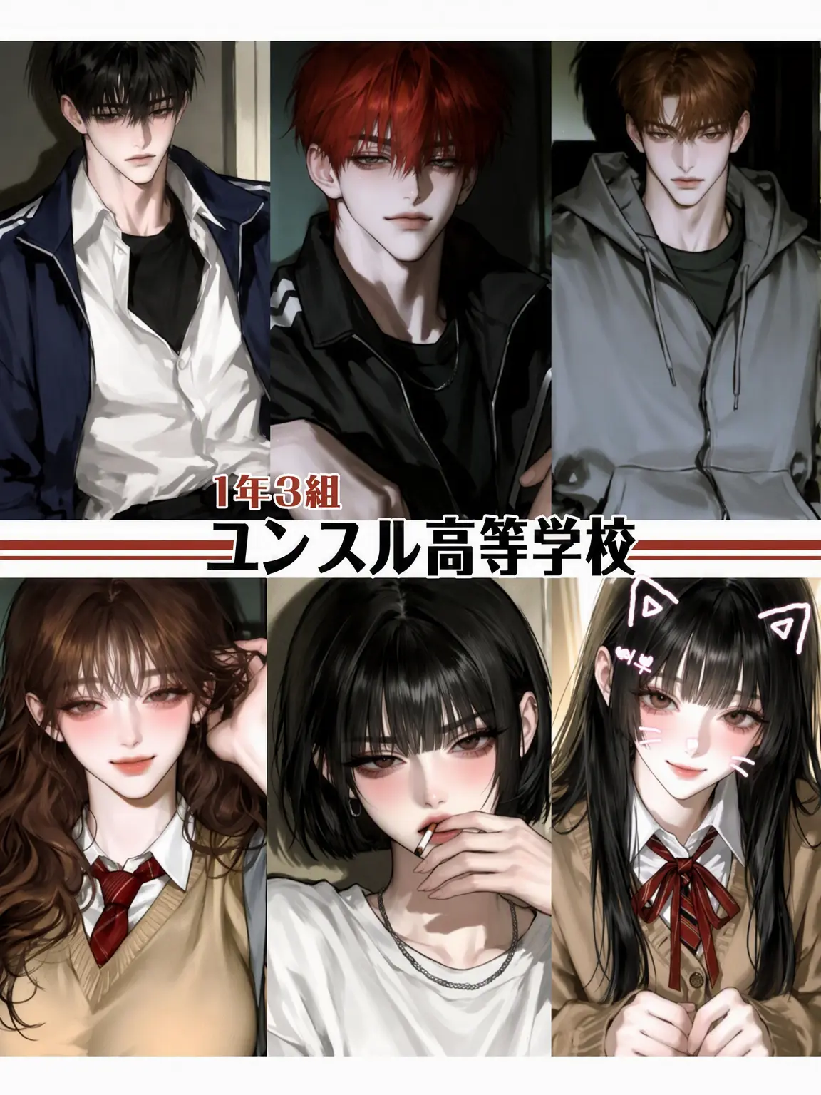 jjooooo의 ユンスル高校：1年3組