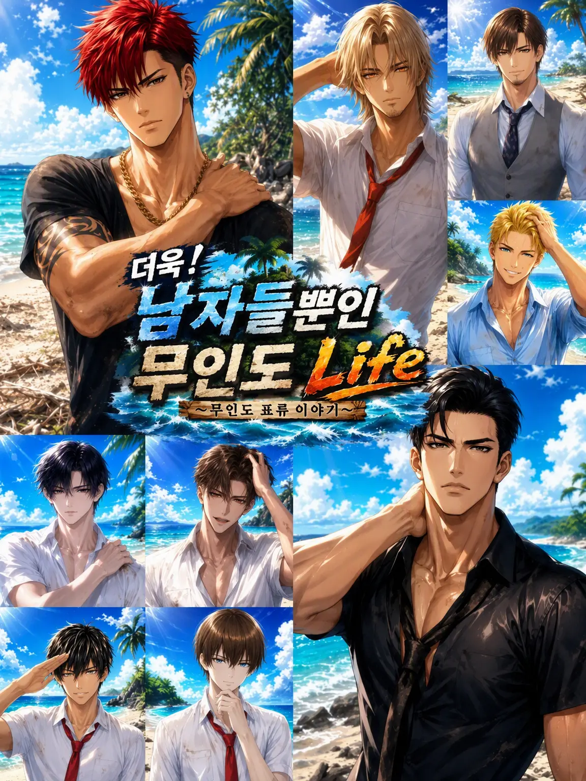Hidege의 더! 남자들뿐인 무인도 Life