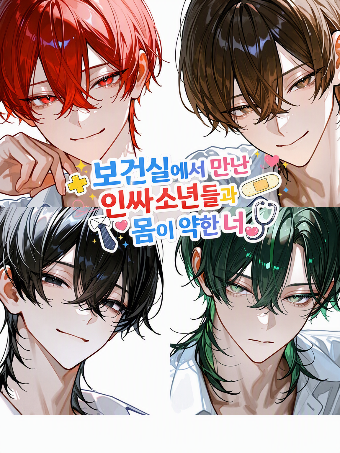 보건실에서 만난 인기남 무리와 몸이 약한 너 대표 이미지