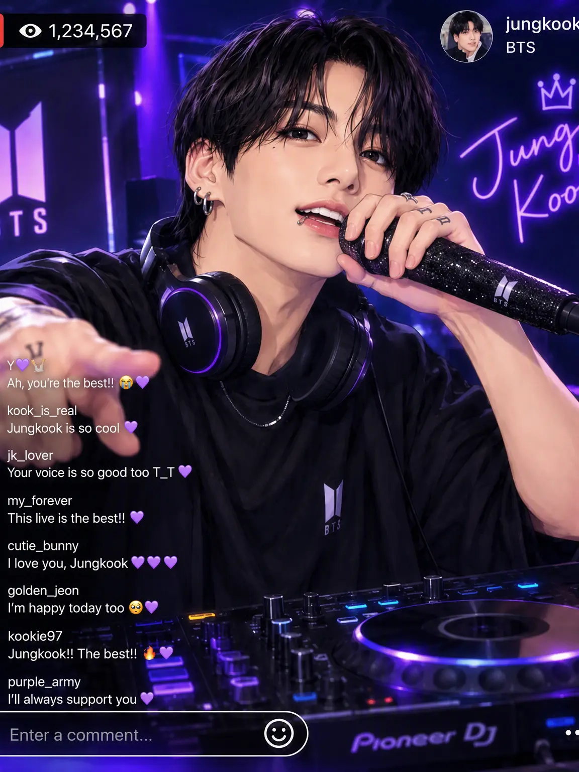 CurvySteak5635의 Watching My Bias's Live Stream!?