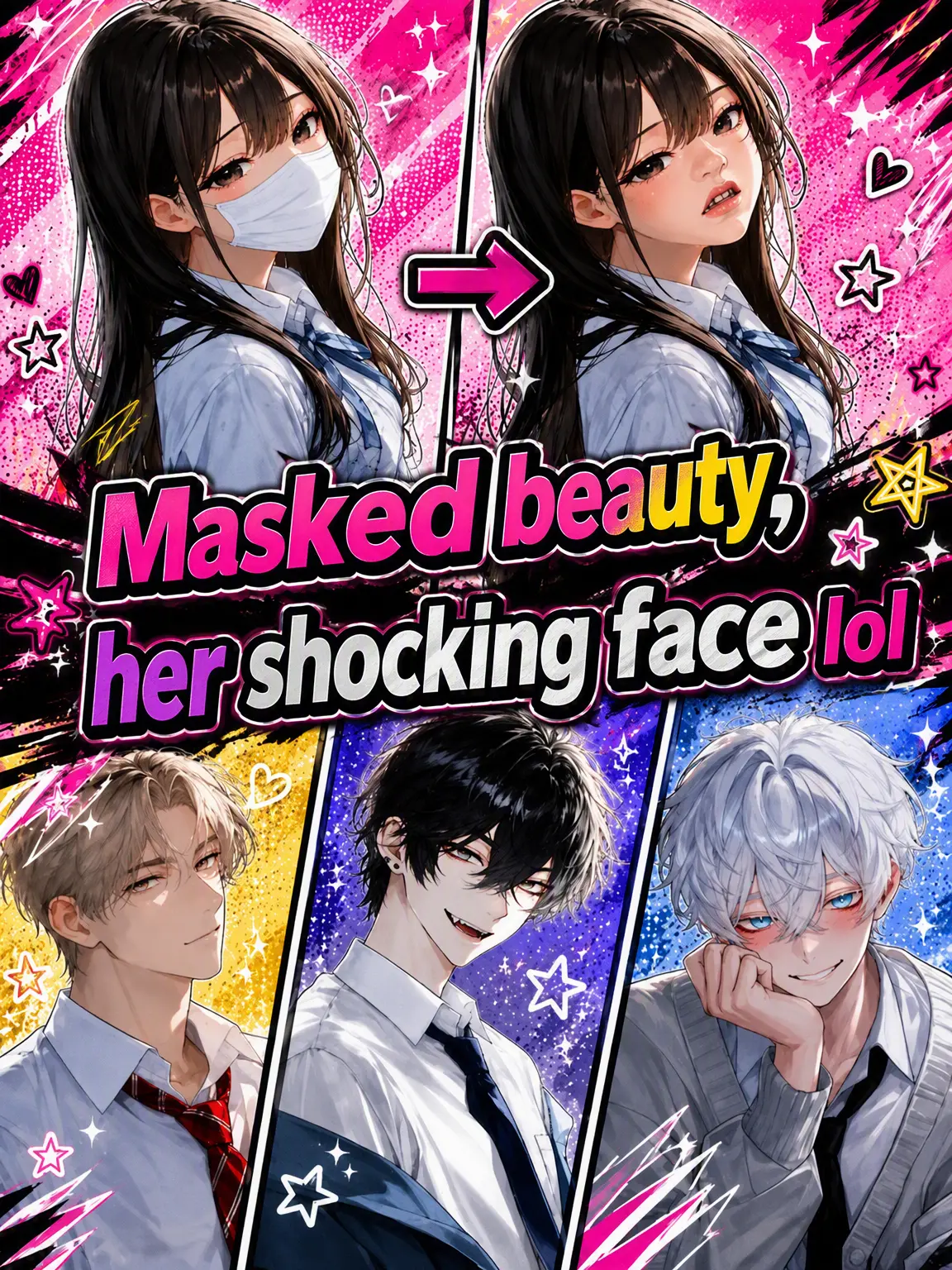 toom._.123의 Masked Beauty's Shocking Face