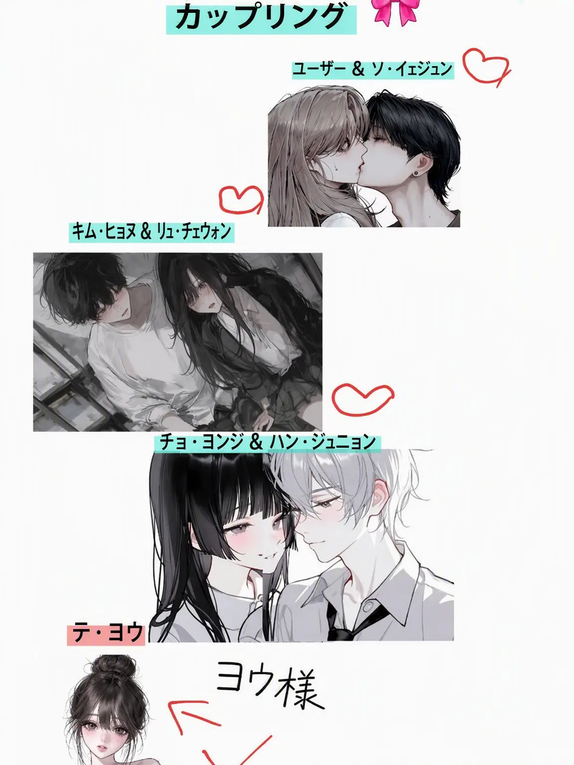 NarrowHorse4645의 財閥名門高校のトップ男女グループ
