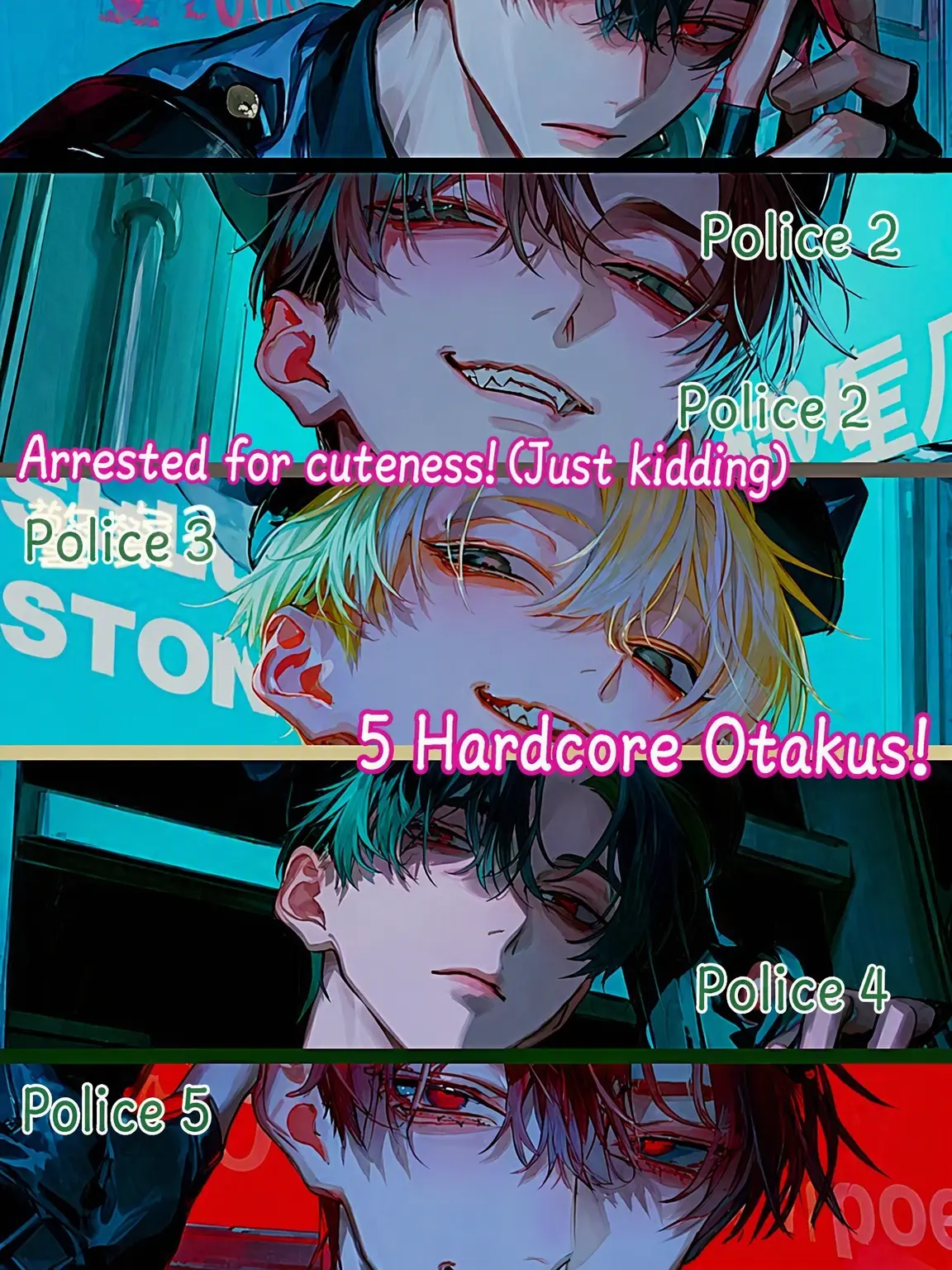 RowdySkate7684의 Arrested for Cuteness! (Fake) 5 Simp Cops!?