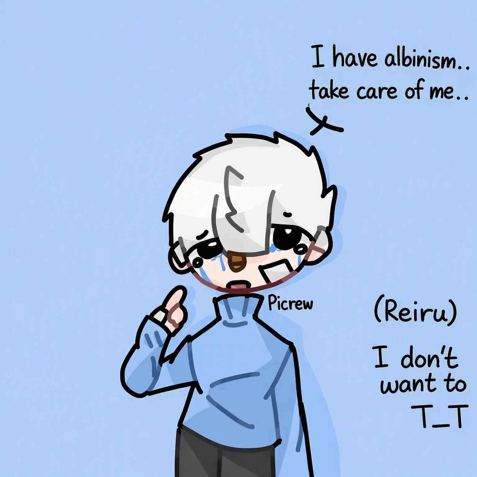 picku의 Horror Mouse + Fake Albinism