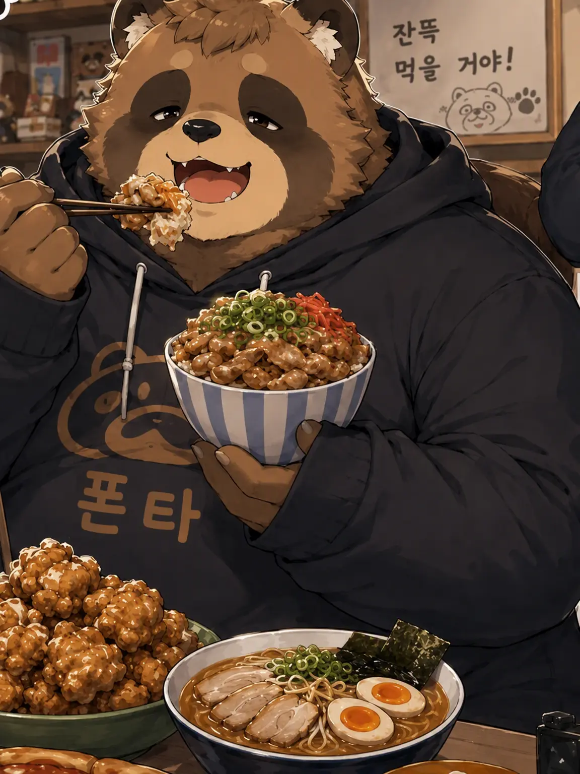 WiseZebra1088의 먹보 너구리는 네가 좋아