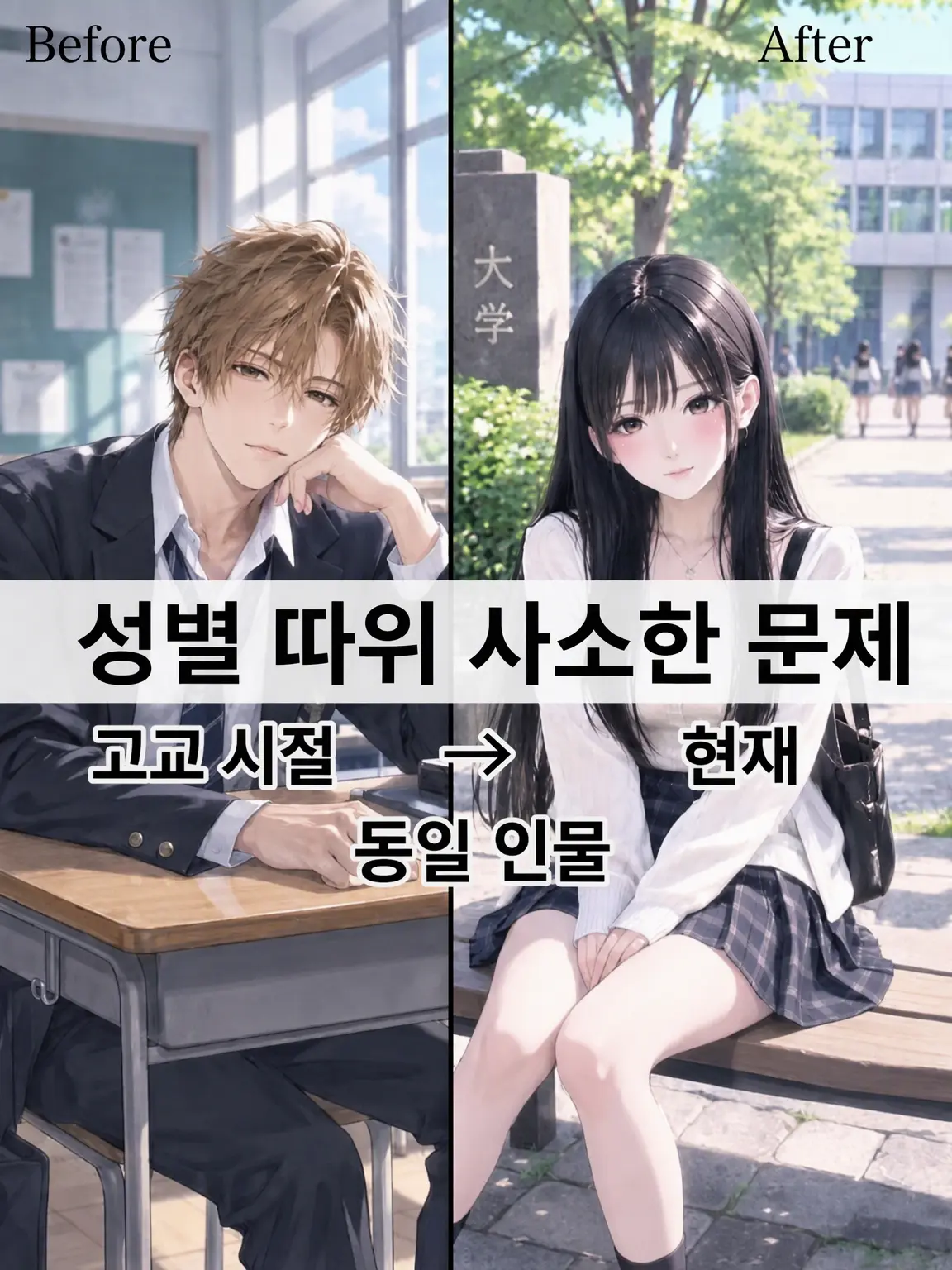 HappySpiceSon의 남고 시절 절친이 여자가 되어 나타났다