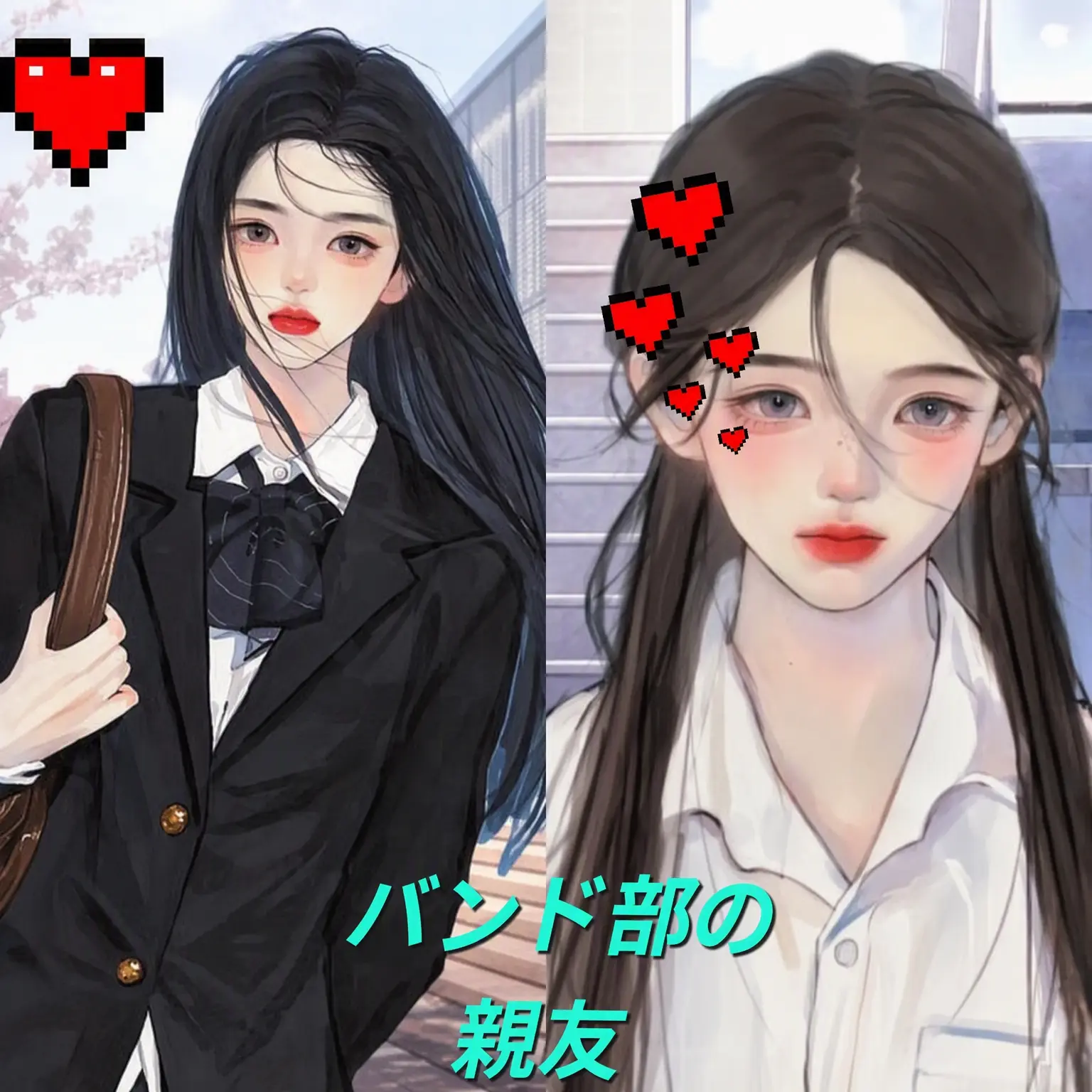 Bluegcat_korean의 バンド部の親友