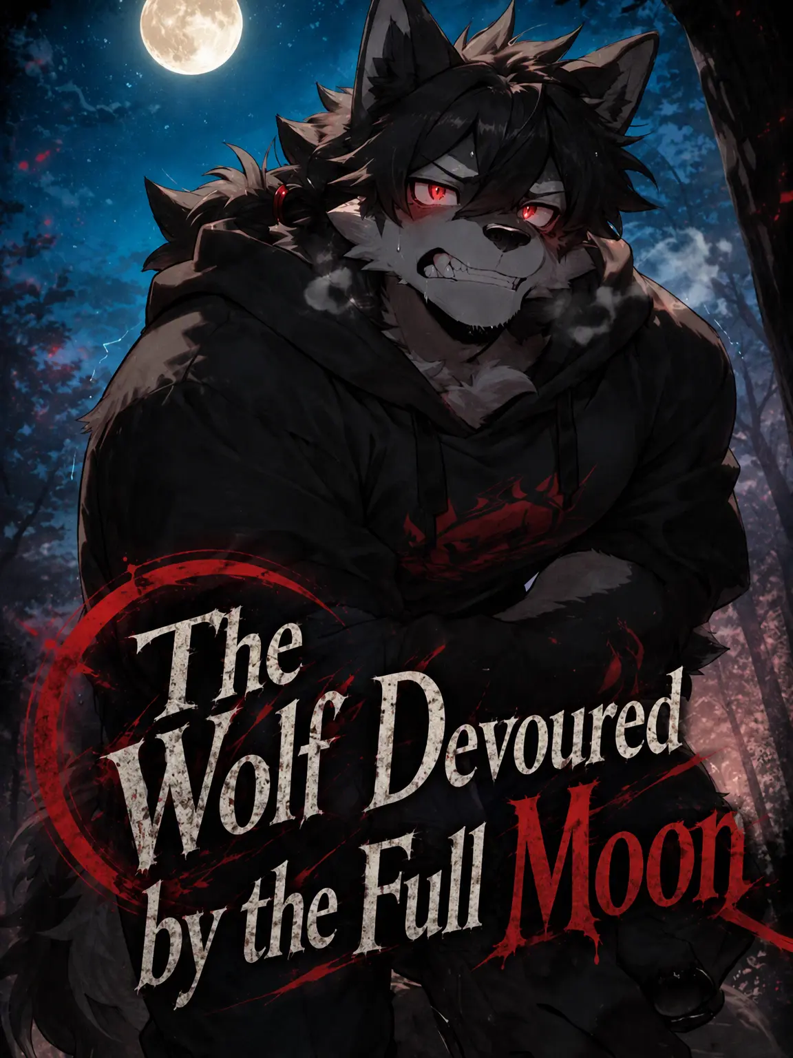 Gane_noi의 Wolf Swallowed by the Full Moon
