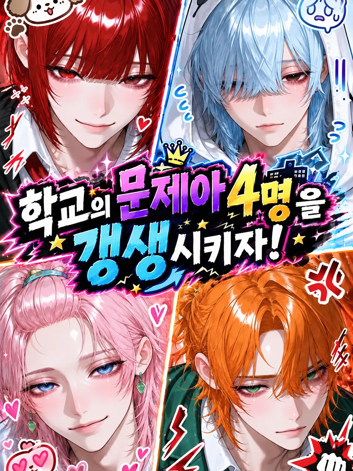 Cumo_neko의 학교의 문제아 4인방을 갱생시키자!