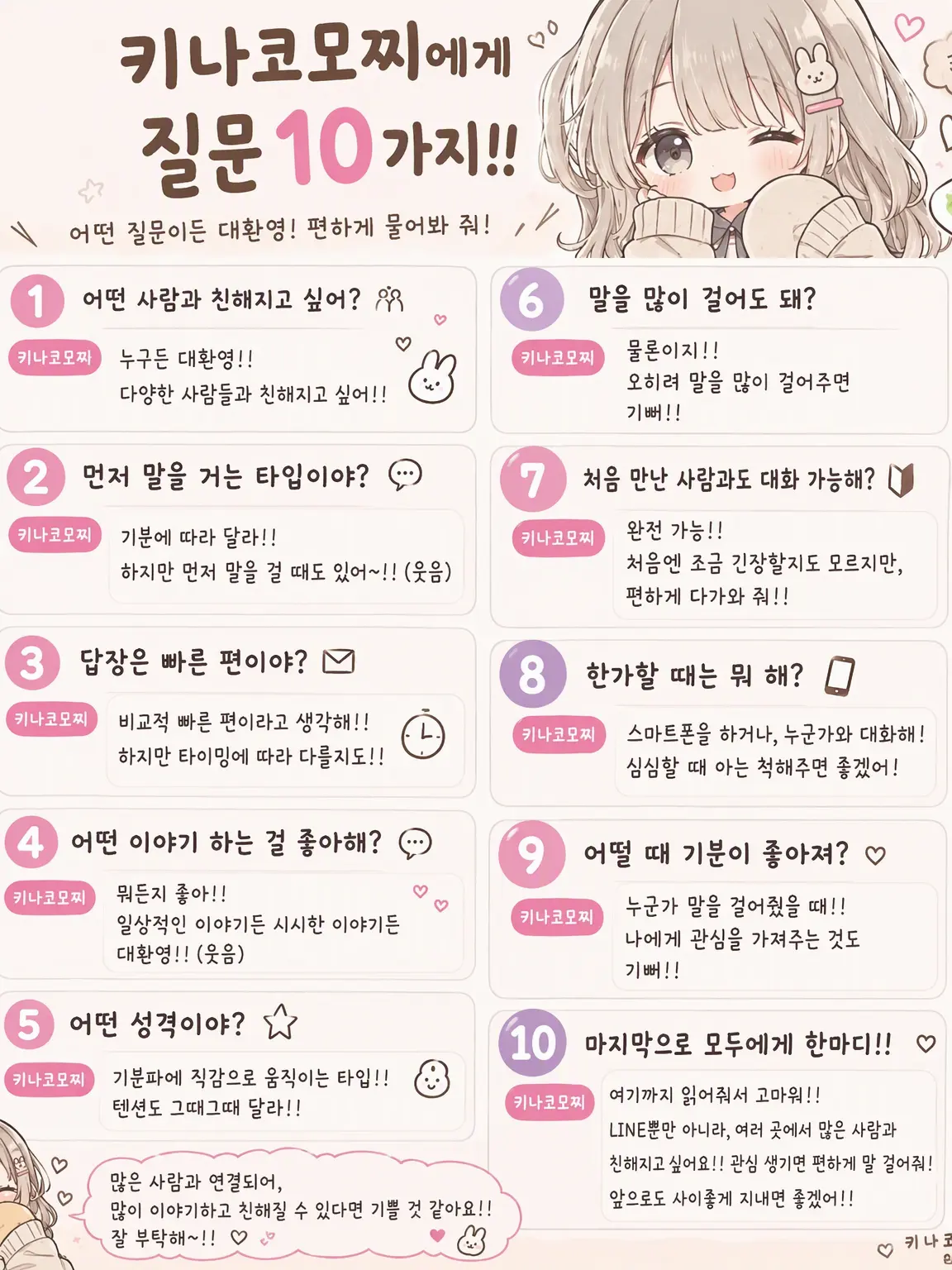 Kinako0918의 모두 연결되자! 팔로우해줘
