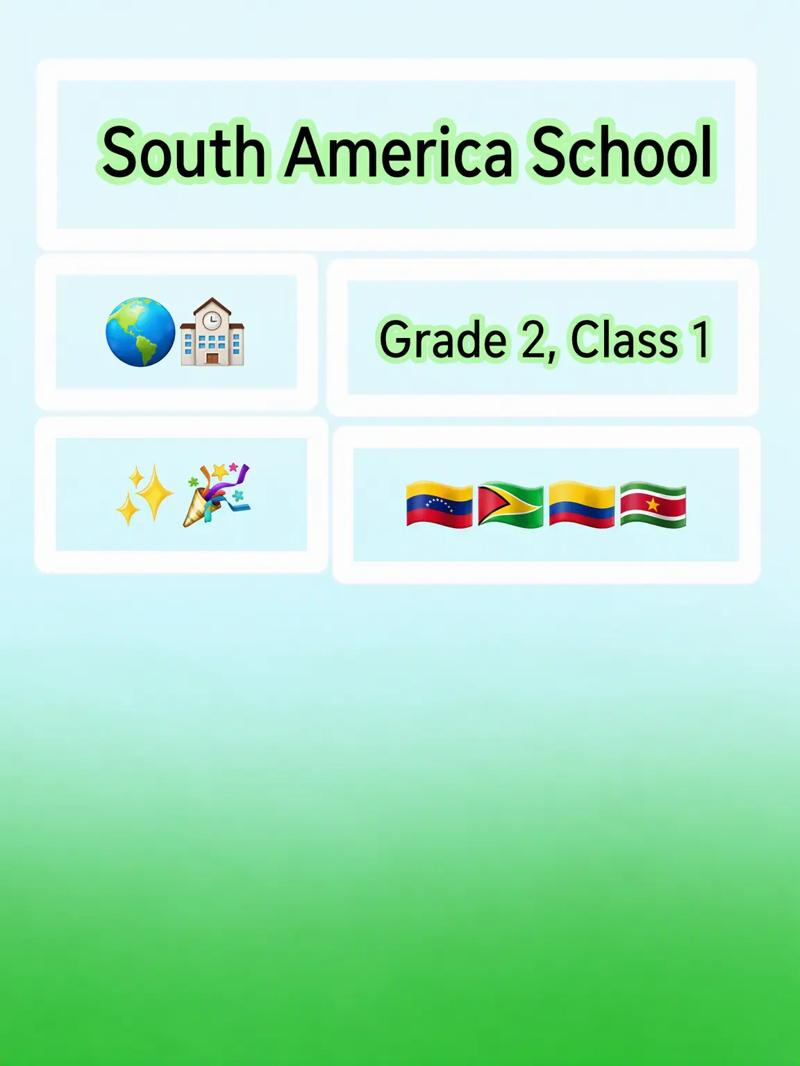 Jennifer의 [ South America School Class 1 🌎🗺 ]