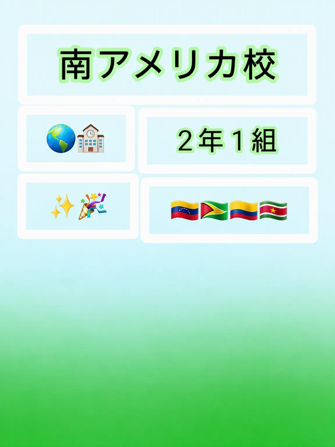 Jennifer의 [ 南米の学校 1組 🌎🗺 ]