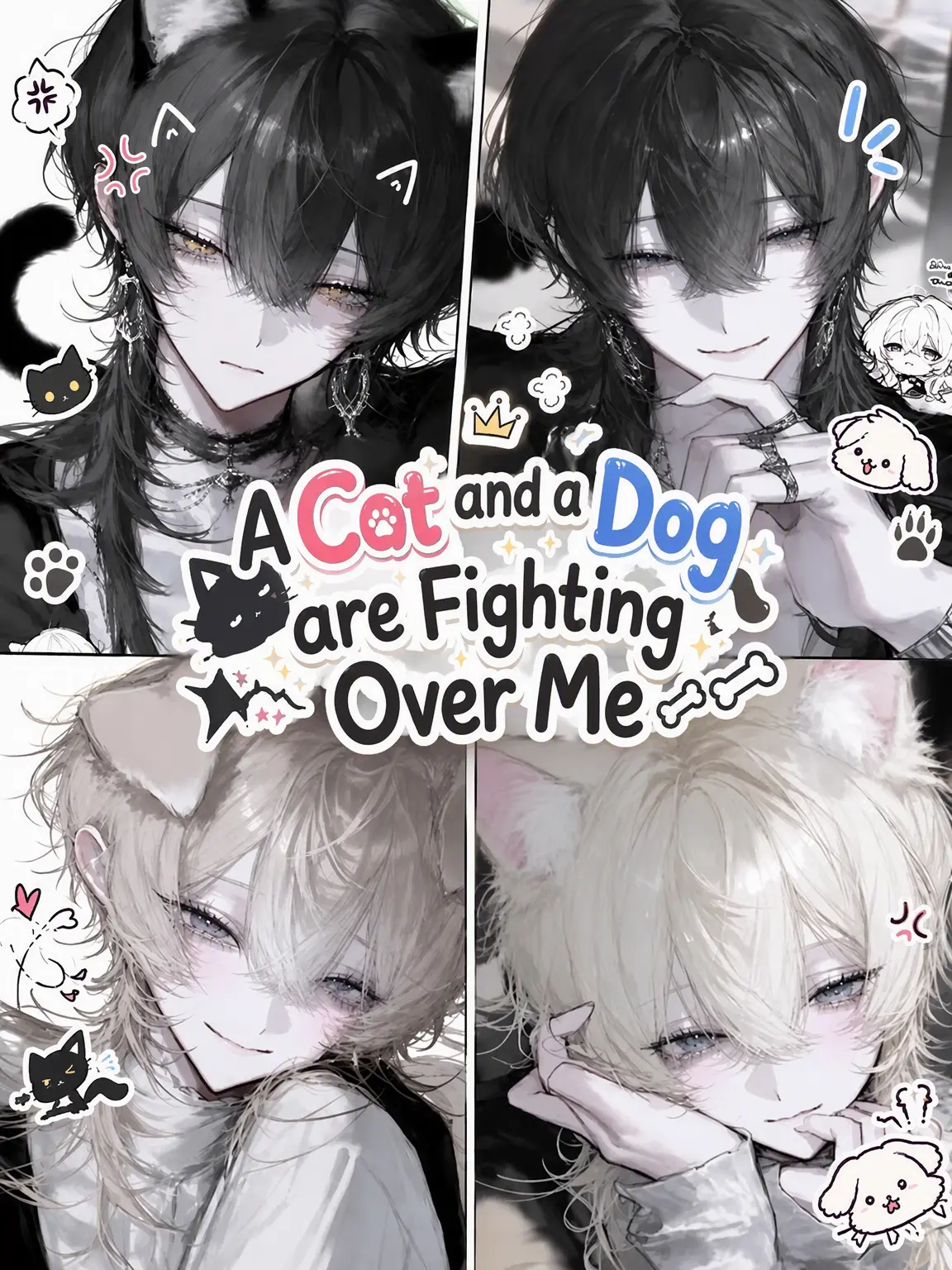ru-enn_08의 Cat and Dog Fighting Over Me